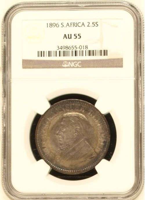 South Africa 1896 2.5 Shilling Paul Kruger pre Boer War ZAR