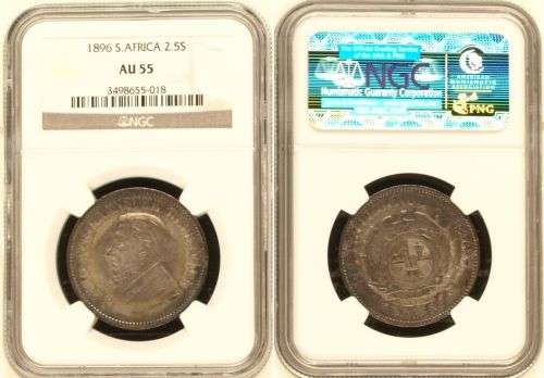 South Africa 1896 2.5 Shilling Paul Kruger pre Boer War ZAR