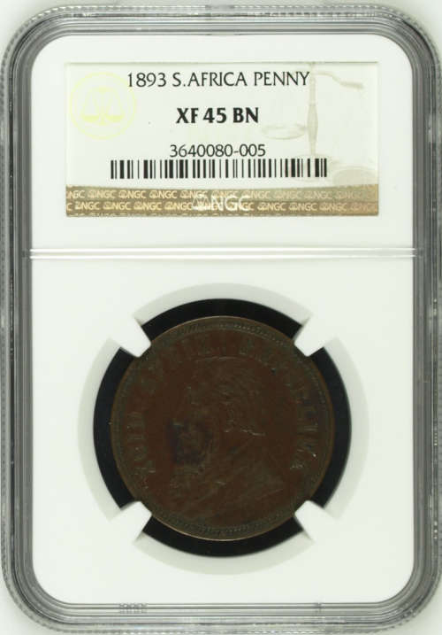 1893 Penny Paul Kruger pre Boer War ZAR