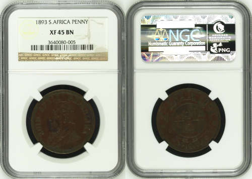 1893 Penny Paul Kruger pre Boer War ZAR