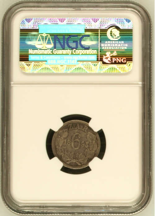 South Africa 1895 6 Pence Paul Kruger pre Boer War ZAR