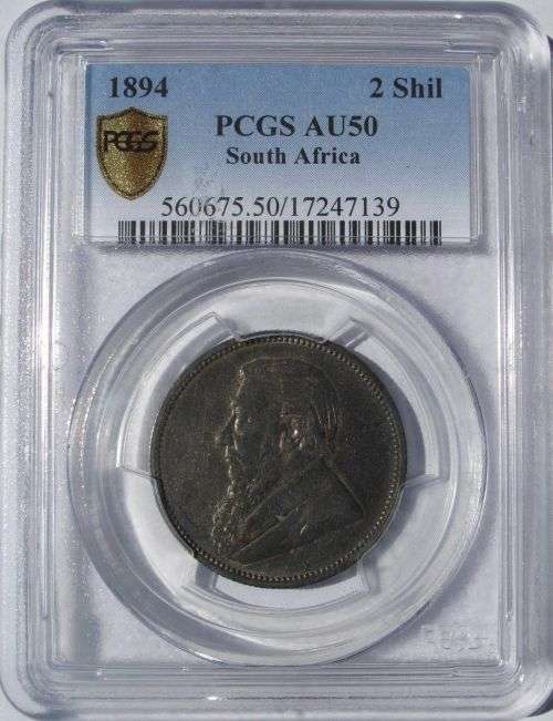 South Africa 1894 2 Shilling Paul Kruger pre Boer War ZAR
