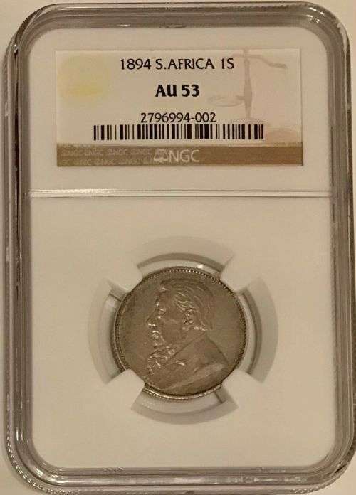 South Africa 1894 1 Shilling Paul Kruger pre Boer War ZAR