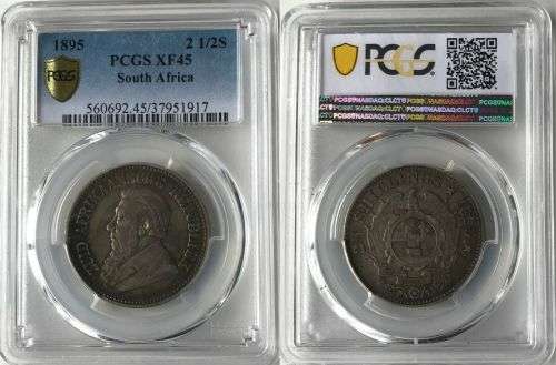 1895 2.5 Shilling Paul Kruger pre Boer War ZAR