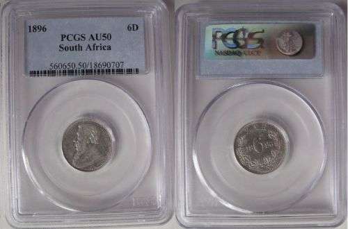 South Africa 1896 6 Pence Paul Kruger pre Boer War ZAR