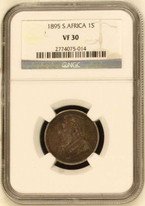 South Africa 1895 1 Shilling Paul Kruger pre Boer War ZAR
