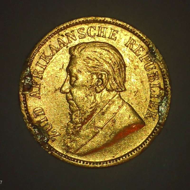 South Africa 1893 Half Pond Paul Kruger pre Boer War ZAR gold coin