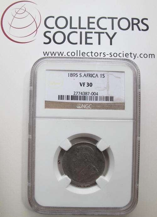 1895 ZAR SHILLING NGC VF30 ## RARE ##