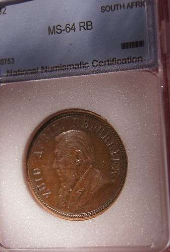 1892 ZAR Penny *** MS64RB *** "Hens Teeth"