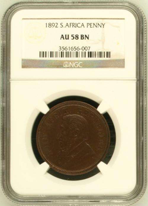 South Africa 1892 Penny Paul Kruger pre Boer War ZAR