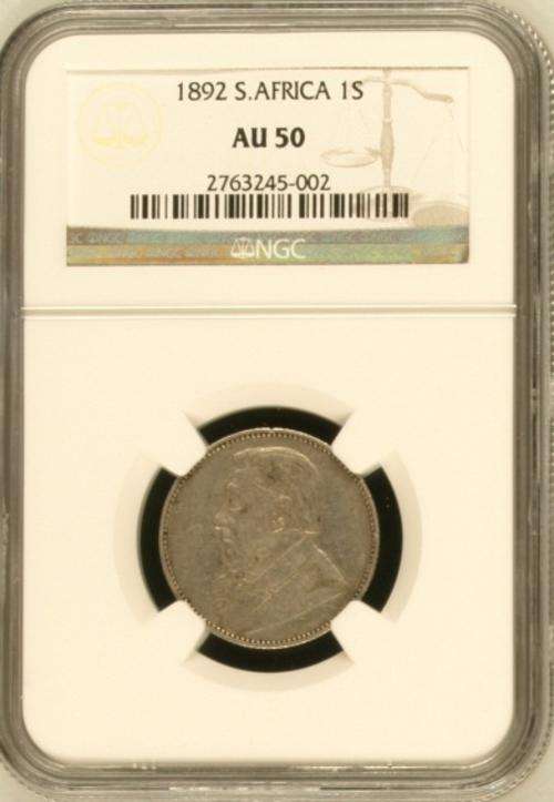 South Africa 1892 shilling Paul Kruger pre Boer War ZAR