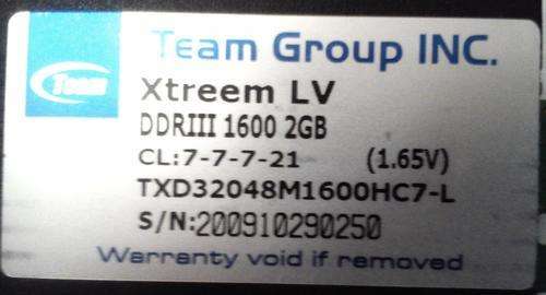 Xtreem LV DDR III 1600 4GB RAM - Description