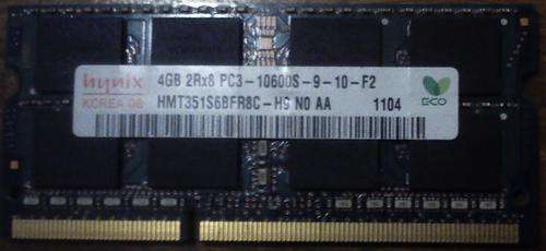 Hynix 4GB 2Rx8 PC3 Laptop Ram