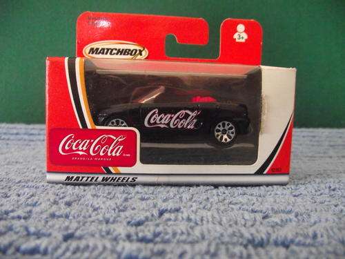 Black coca cola matchbox car
