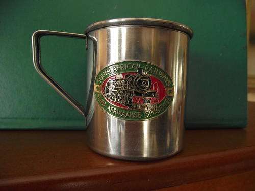 South African railways steel cup
