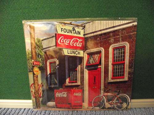 coca col vintage style metal sign
