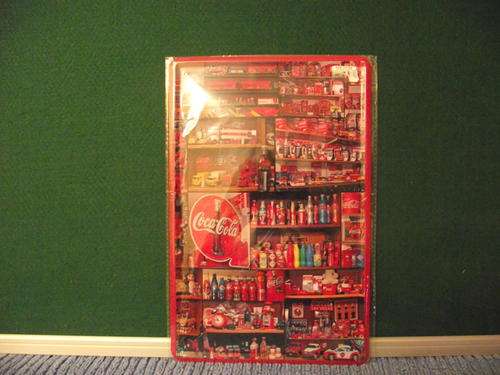 coca cola vintage style metal sign