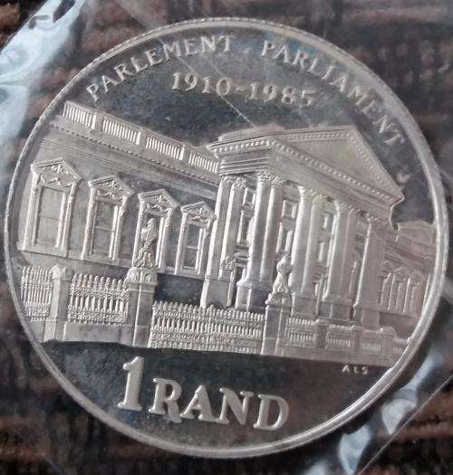 1985 SILVER R1 PARLIAMENT COIN!!!