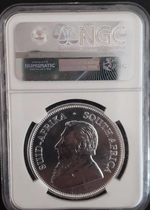 NGC GRADED SP 67 SILVER KRUGER RAND