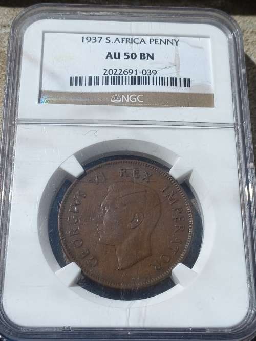 AU 50 BN 1937 PENNY
