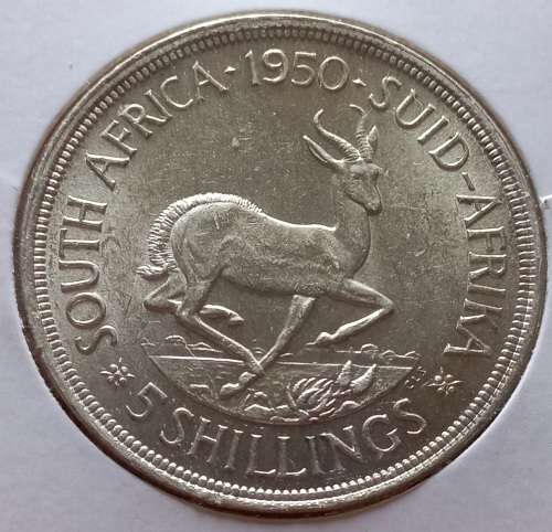 1950 UNCIRCULTED 5 SHILLING, ONLY 83000 MINTED