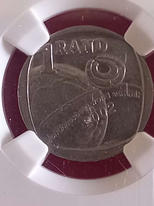 AU58 2002 R1 NGC GRADED WORLD SUMMIT COIN