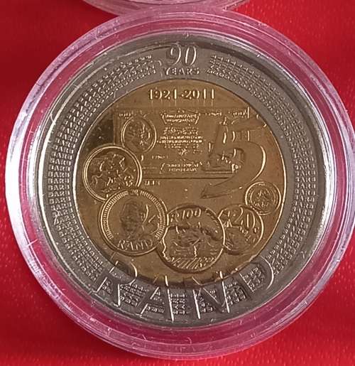 ENCAPSULATED,UNCIRCULTED 2011 90TH ANNIVERSARY OF THE RESERVE BANK R5