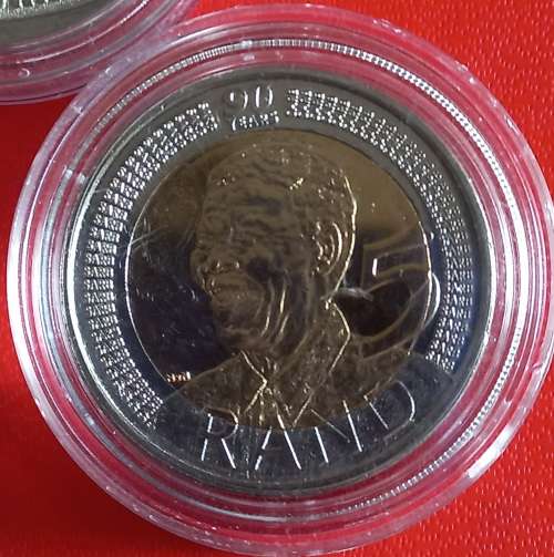 SET OF 5 UNCIRCULATED AND ENCAPSULATED R5 COINS AS PER IMAGES