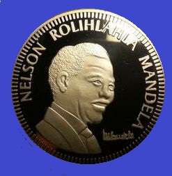 1 OZ (30GRAMS)GOLD PLATED COIN 10 YEAR OF DEMOCRACY