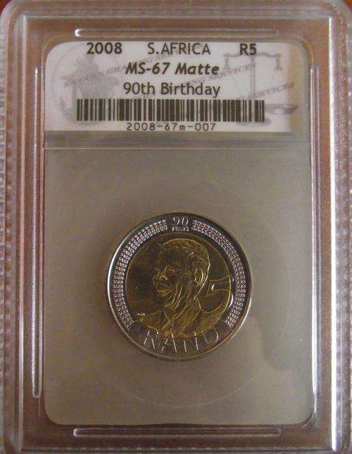 RARE MS 67 MATTE SACGS GRADED COIN!!!