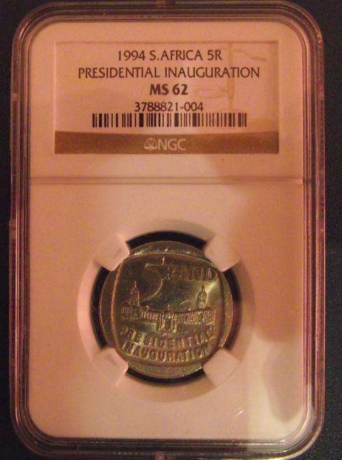 RARE NGC MS62 BUILDING FACING TO THE FRONT 1994 INAUGURATION COIN!!!!