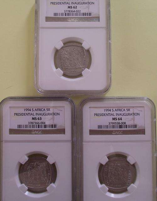 MS 64,63,62 NGC GRADED 1994 R5 COINS