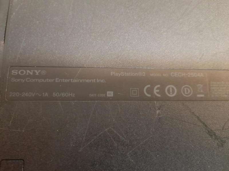 PS3 CONSOLE BLACK SLIM 120 GB + POWER CABLE