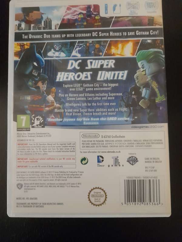 LEGO Batman 2 DC Super Heroes WII NINTENDO