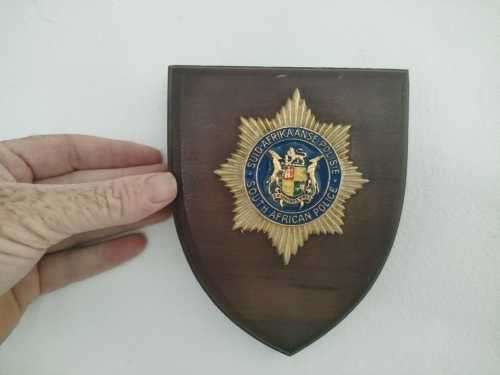 Vintage South African Police Plaque