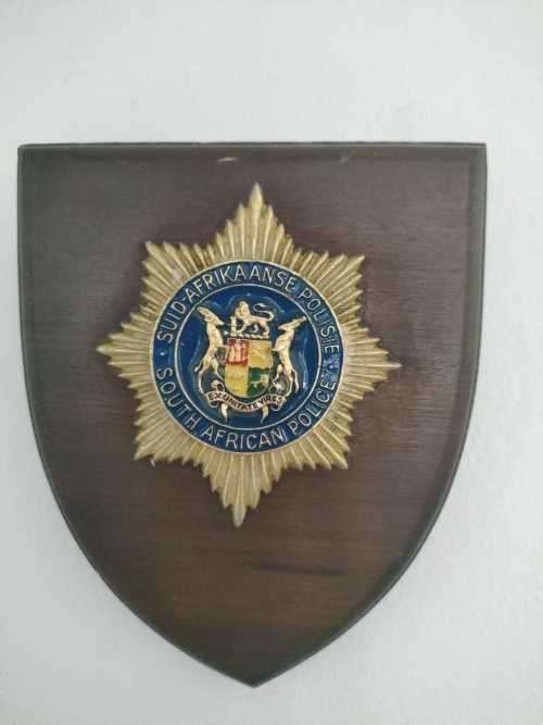Vintage South African Police Plaque