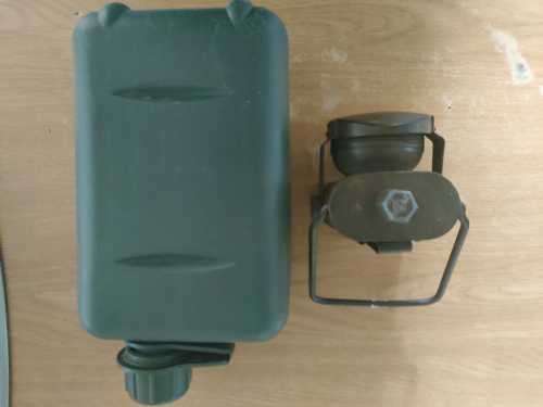 1940 Military Flashlight & 2LT Water Bottle