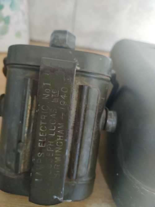 1940 Military Flashlight & 2LT Water Bottle