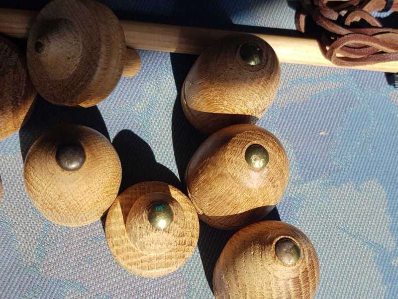 *** VERY RARE FIND *** Vintage Wooden Spinning Tops