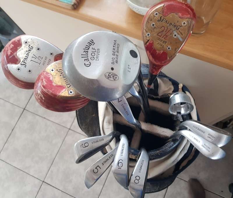 *** WOW *** Golf Kit With 13 Clubs incl a Callaway Big Bertha (WAR BIRD)