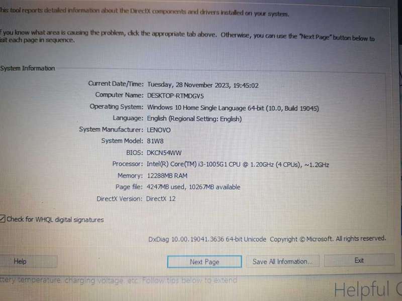 Lenovo i3 | 10th Gen | 12GB RAM | SSD + 1TB HDD | UHD Graphics