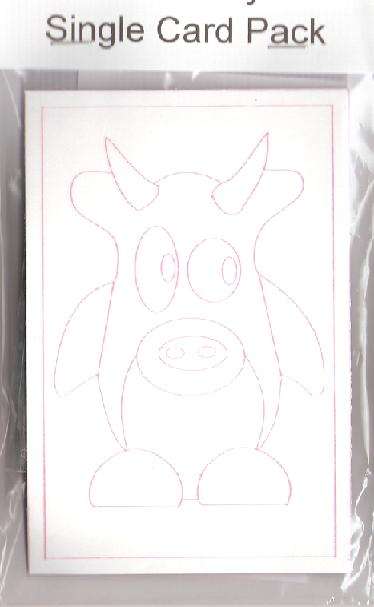 Sand Art Single Card Pack - Cow image