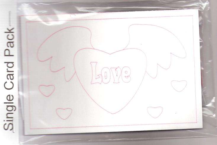 Sand Art Single Card Pack - Angel Heart Love image