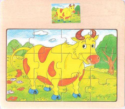 R1 No Reserve Crazy Auction! 12 pc Wooden puzzle!