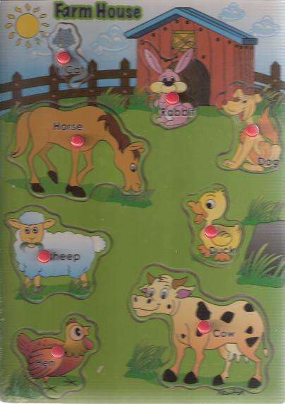 R1 No Reserve! Farm House Peg Puzzle