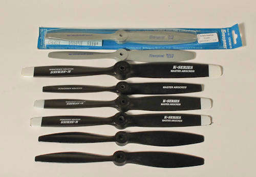 Propellors - Mixed set of eight props for model planes BARGAIN!