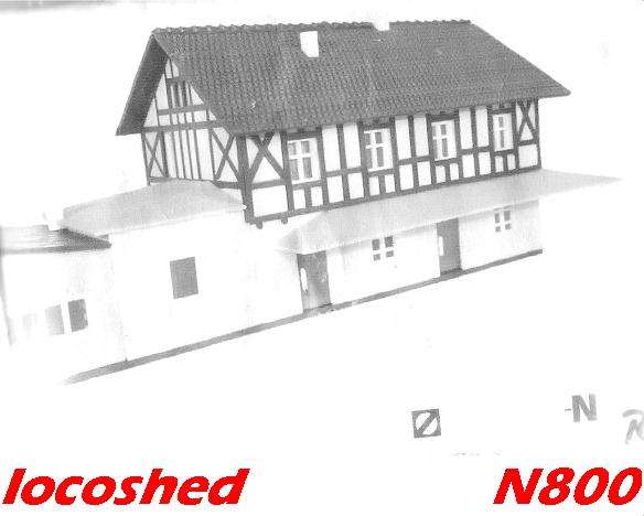 N gauge NEW kit timber frame style STATION N800 Arnold