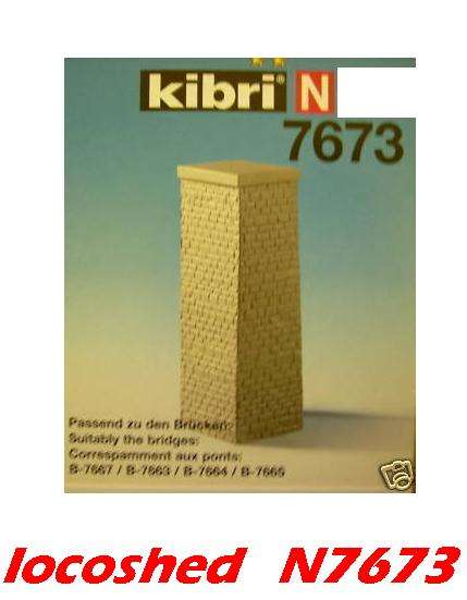 N gauge NEW kit single bridge pier 92 mm high N7673 Kibri