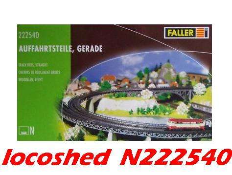 N gauge NEW kit 4 pcs bridge platform + track-bed 100 mm straight N222540 Faller