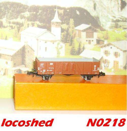 Open Goods Wagon High Side 2-axle/65mm boxed, top condition, N0218 PIKO